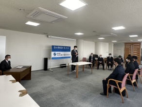社長の訓示を心に刻んで飛躍を期待します！
